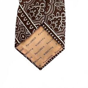 Men's - Pierre Cardin -‎ Stylish Brown Paisley Tie